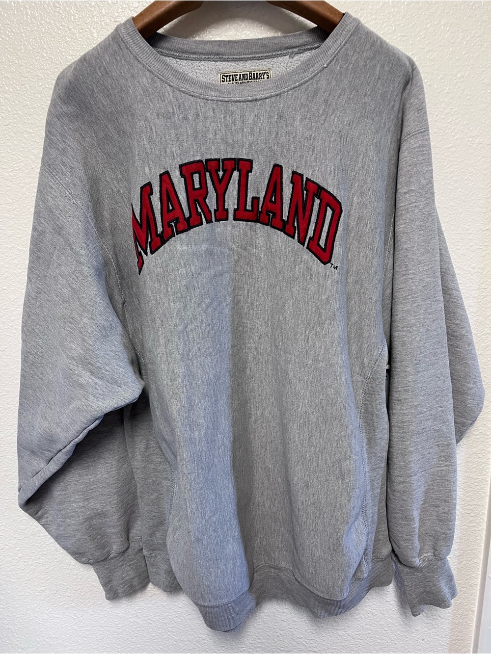 Men’s Gray 'Maryland' Crewneck Sweatshirt